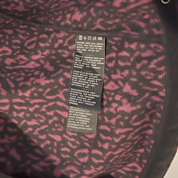 Harley-Davidson Women's Animal Leopard Cheetah Print Windproof Fleece Jacket - Picture 8 of 8